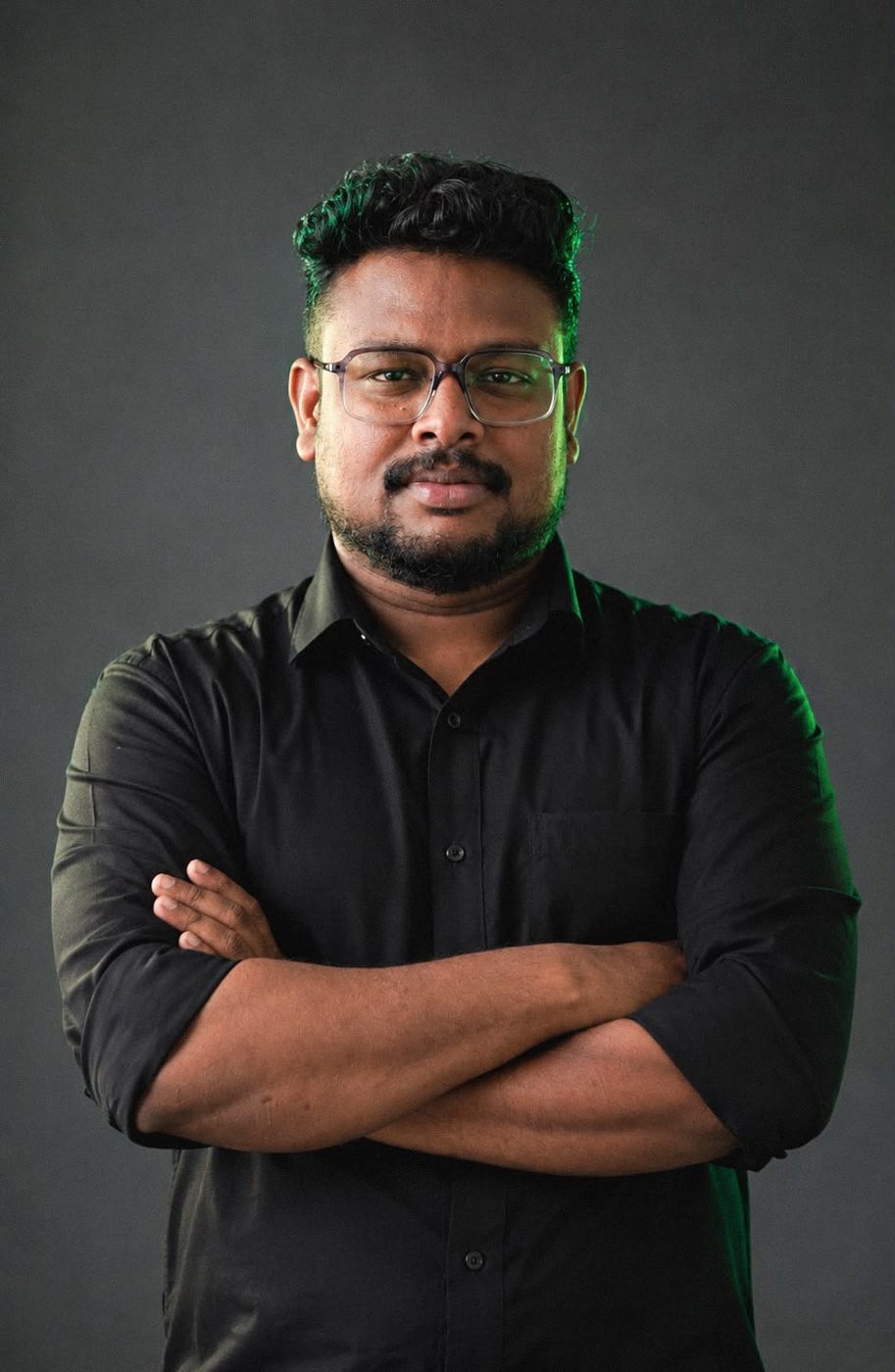 Studio portrait of Sajith Gopinath