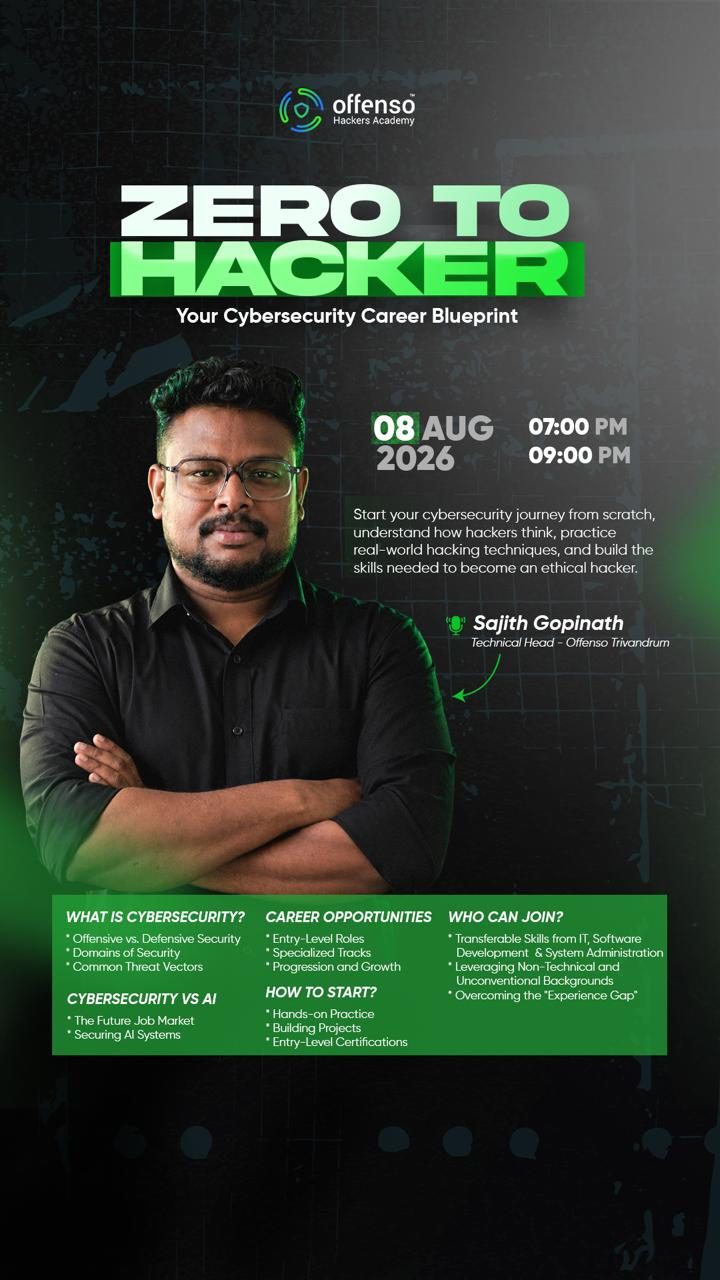 Zero to Hacker — Your Cybersecurity Career Blueprint event poster